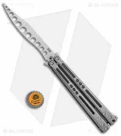 Hom Design Prodigy Trainer Mod.B Titanium Balisong Butterfly Knife -Bladehq Knives Sales Hom Design Prodigy Trainer Mod.B Ti Balisong Butterfly BHQ 26791 jr bottlecap