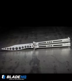Hom Design Prodigy Trainer Mod.B Titanium Balisong Butterfly Knife -Bladehq Knives Sales Hom Design Prodigy Trainer Mod.B Titanium Balisong Butterfly Knife BHQ26791 kp steel web
