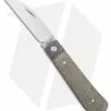 Jack Wolf Knives Laid Back Jack Slip Joint Knife OD Green Micarta (2.8" Satin)