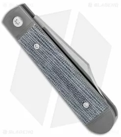 Jack Wolf Knives Little Bro Jack Slip Joint Knife Black Micarta (2.7" Satin) -Bladehq Knives Sales Jack Wolf Knives Little Bro Jack SJ Knife Black Micarta Satin BHQ 141947 jr side