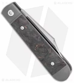 Jack Wolf Knives Little Bro Jack Slip Joint Knife Dark Matter CF (2.7" Satin) -Bladehq Knives Sales Jack Wolf Knives Little Bro Jack SJ KnifeDark Matter CF Satin BHQ 141968 jr side