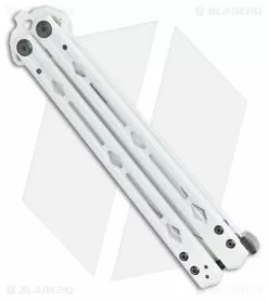 Kershaw Stormtrooper White Lucha Balisong Butterfly Knife (4.5" White) Blade HQ -Bladehq Knives Sales Kershaw Blade HQ Exclusive White Lucha Balisong Butterfly Knife White BHQ 179251 kc side 2