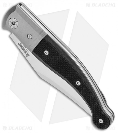 LionSteel Gitano Traditional Slip Joint Knife Black G-10/Ti (3.25" Satin) LionSteel Gitano Traditional Slip Joint Knife Black G-10/Ti (3.25" Satin) -Bladehq Knives Sales LionSteel Gitano Traditional SJ Black G 10 Ti Satin GT01 GBK BHQ 101981 jr spine