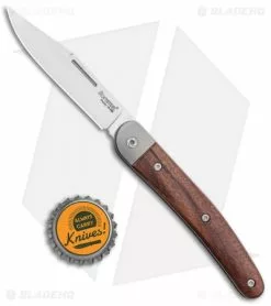 LionSteel Jack Slip Joint Knife One Function Santos Wood (3" Satin M390) -Bladehq Knives Sales LionSteel Jack M390 Clip Blade SJ Ti Liner Santos Wood BHQ 125722 jr bottlecap