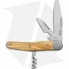 LionSteel Jack Slip Joint Knife Three Function Santos Wood (3" Satin M390)