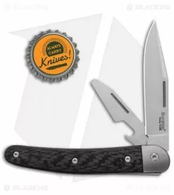 LionSteel Jack Slip Joint Knife Two Function Carbon Fiber (3" Satin M390) -Bladehq Knives Sales LionSteel Jack Screwdriver SJ Ti Liner CF BHQ 125730 jr bottlecap
