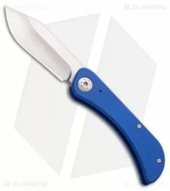 Luma Blades Bowslip Slip Joint Knife Blue G-10 (2.5" Satin)
