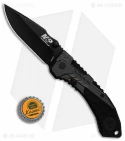 M&P M2.0 Clip Point Spring Assisted Knife Black (3.6" Black)1084316 -Bladehq Knives Sales M P M2 Clip Point Black Black BHQ 80732 er bottlecap