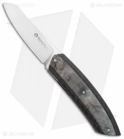 Maserin AM5 Liner Lock Knife Green Maple Carbon Fiber (3.25 Satin) 375RV