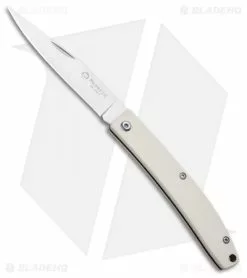 Maserin E.D.C. Gentleman Slip Joint Knife White Micarta (3.25" Satin)