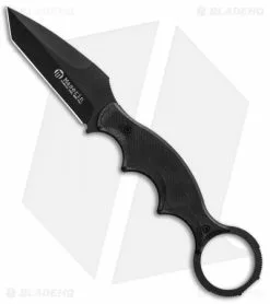 Maserin 921 Neck Line Karambit Fixed Blade Knife Black G-10 (2.75" Black)
