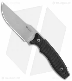 Maserin L.E.O. Fixed Blade Knife Black G-10 (4.25" Stonewash)
