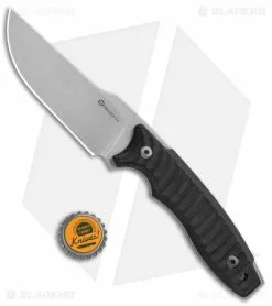 Maserin L.E.O. Fixed Blade Knife Black G-10 (4.25" Stonewash) -Bladehq Knives Sales Maserin LEO Black G 10 919 G10N BHQ 82646 jr bottlecap