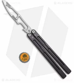 Maxace Phantom Balisong Butterfly Trainer Knife Gray Aluminum (4.3" SW) 3 Maxace Phantom Balisong Butterfly Trainer Knife Gray Aluminum (4.3" SW) -Bladehq Knives Sales Maxace Phantom Balisong Trainer Gray Aluminum SW BHQ 180483 KC bottlecap