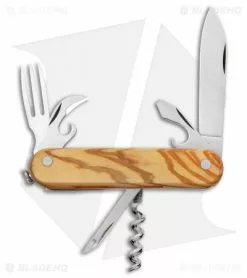 Mercury 7-in-1 Multi-Purpose Penknife Olive Wood (3" Polish) 913-6LC