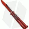 Microtech Tachyon III Balisong Butterfly Dead Pool (4.5" Red/Black) 173-1DP
