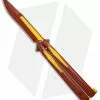 Microtech Tachyon III Balisong Butterfly Flash (4.5" Red/Yellow) 173-1FL