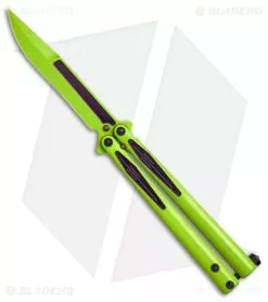 Microtech Tachyon III Balisong Butterfly Incredible (4.5" Green/Purple) 173-1IH