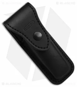 Mikov 241 Predator Lever Lock Automatic Knife Dark Buffalo Horn (4" Damascus) -Bladehq Knives Sales Mikov 241 Predator Leverlock AK Dark Buffalo Horn 4in Damascus BHQ 176156 td sheath