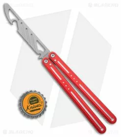 Nabalis The Morse Butterfly Balisong Trainer Red Aluminum (3.75" Steel) -Bladehq Knives Sales Nabalis The Morse Butterfly Balisong Trainer Red Aluminum Steel BHQ 175009 jr bottlecap
