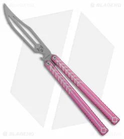 Nabalis + Will Hirsch The Vulp Butterfly Balisong Trainer Pink Al (4.4" BB)