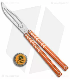 Nabalis + Will Hirsch The Vulp Butterfly Balisong Trainer Orange Al (4.4" BB) -Bladehq Knives Sales Nabalis Will Hirsch The Vulp Butterfly Balisong Trainer Orange BB BHQ 174998 jr bottlecap
