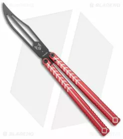 Nabalis + Will Hirsch The Vulp Butterfly Balisong Trainer Red (4.4" Black)