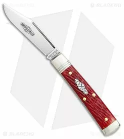 Great Eastern Cutlery GEC Northfield UN-X-LD Clip Point Pocket Knife Red Jigged Bone (2.6" Satin)