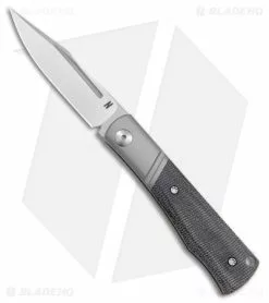 Notorious EDC NotoriousEDC Kingpin Slip Joint Knife Black Micarta (2.8" Satin)