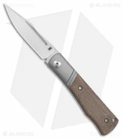 Notorious EDC NotoriousEDC Kingpin Slip Joint Knife OD Green Micarta (2.8" Satin)