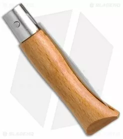 Opinel No. 3 Carbon Steel Folding Knife Beechwood (1.5" Satin) #3 -Bladehq Knives Sales Opinel No.3 Carbon Steel Beechwood OP11030 BHQ 20495 jr side