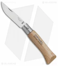 Opinel No. 3 Beechwood Stainless Steel Pocket Knife (1.5" Plain) #3