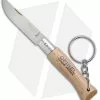 Opinel No. 4 Stainless Steel Knife Beechwood (2" Satin) #4 SS