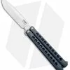 Pena Knives Mid-Tech Penasong Butterfly Knife Blue Titanium (4.5" Satin)