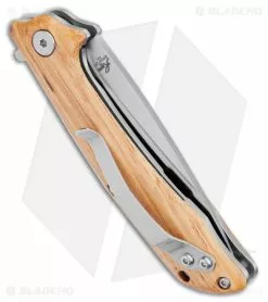 Roper Knives Jr. Roper Outlaw Liner Lock Knife Wood (3" Satin) -Bladehq Knives Sales Roper Knives Jr. Roper Outlaw Wood Satin BHQ 87503 jr side