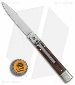 SKM 7.75" Slimline Leverlock Automatic Knife Cocobolo (3.2" Satin) -Bladehq Knives Sales SKM Slimline Leverlock cocobolo satin BHQ 81879 jr bottlecap