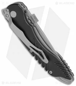Schrade Extreme Survival Spring Assisted Knife Black ABS (3" Bead Blast) SCHA1 -Bladehq Knives Sales Schrade Extreme Survival Black ABS BB SCHA1 BHQ 2830 jr side