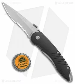 Schrade Extreme Survival Spring Assisted Knife Black ABS (3" BB Serr) SCHAS1 -Bladehq Knives Sales Schrade Extreme Survival Black ABS BB Serr SCHAS1 BHQ 71149 jr bottlecap 2