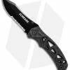 Schrade Shizzle MAGIC Spring Assisted Knife Black (3.375" Black Serr)