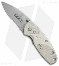 Smith & Wesson Medium S.O.R.T. Spring Assisted Knife Champagne (2" BB Serr)