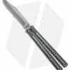 Squid Industries Krake Raken Bowie V2.5 Balisong Knife DT Gunmetal (4.5" Satin)