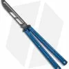 Squid Industries Krake Raken V2.5 Balisong Trainer Blue Inked (4.4" Black)