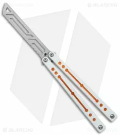 Squid Industries Nautilus Balisong Trainer V2 Winter Orange (4.5" Satin)