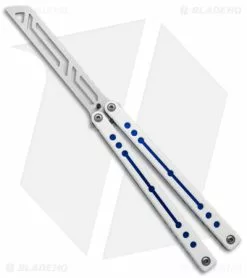 Squid Industries Nautilus Butterfly Balisong Trainer V2 Winter Blue(4.5" Satin)