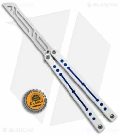 Squid Industries Nautilus Butterfly Balisong Trainer V2 Winter Blue(4.5" Satin) -Bladehq Knives Sales Squid Industries Nautilus Butterfly Balisong Trainer V2 Winter Blue Satin BHQ 175176 jr bottlecap