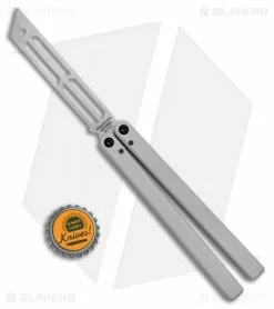 Squid Industries Triton Butterfly Balisong Trainer Silver (Stonewash Trainer) -Bladehq Knives Sales Squid Industries Triton Butterfly Balisong Trainer Silver SW Trainer BHQ 102468 jr bottlecap