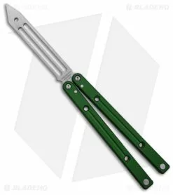 Squid Industries Squidtrainer V4 Butterfly Balisong Trainer Green (4.5" SW)