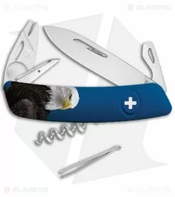 Swiza TT03 Tick Tool Eagle Swiss Pocket Knife Blue (3" Satin)