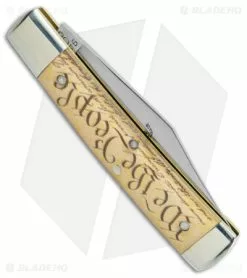 Great Eastern Cutlery GEC #94 Tidioute Liberty Pocket Knife Flag Acrylic (2.61" Satin) -Bladehq Knives Sales Tidioute Cutlery 1095 Carbon Steel Flag Acrylic Satin BHQ 139076 jr side