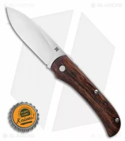 TuyaKnife MAS Martin Annegarn Streetlegal Slip Joint Knife Ironwood (3" Satin) -Bladehq Knives Sales Tuya Knife MAS Martin Annegarn Streetlegal Knife Satin D2 BHQ 125871 LS Bottlecap